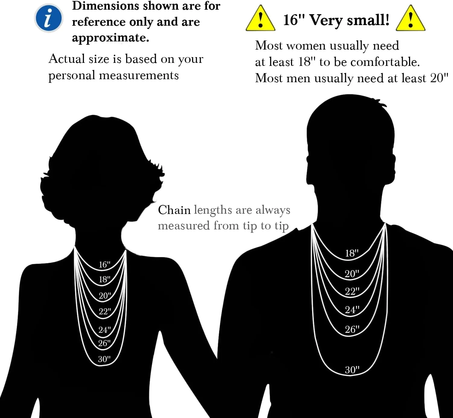 14K Gold Chain for Women Men 14K Gold Necklaces for Women's Necklace Mens Necklace Chain Cuban Link Chains for Women & Men 5MM 16'' 18'' 20'' 22'' 24'' 26'' 30''