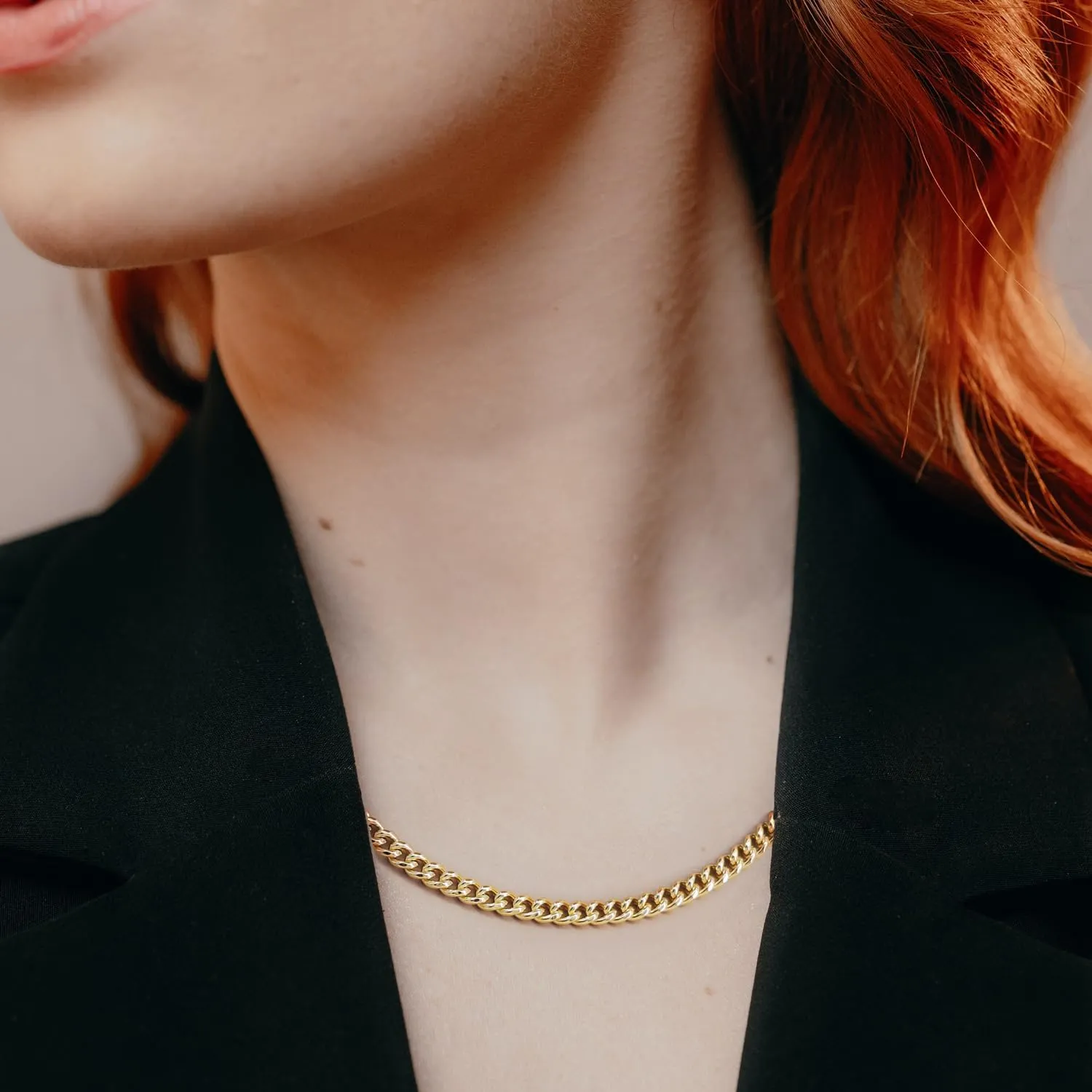 14K Gold Chain for Women Men 14K Gold Necklaces for Women's Necklace Mens Necklace Chain Cuban Link Chains for Women & Men 5MM 16'' 18'' 20'' 22'' 24'' 26'' 30''
