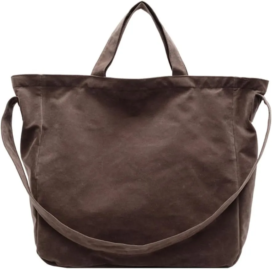 2025 New Oversized Suede Tote Bag Slouchy Large Suede Hobo Bag Super Big Capacity Suede Shoulder Crossbody Bag