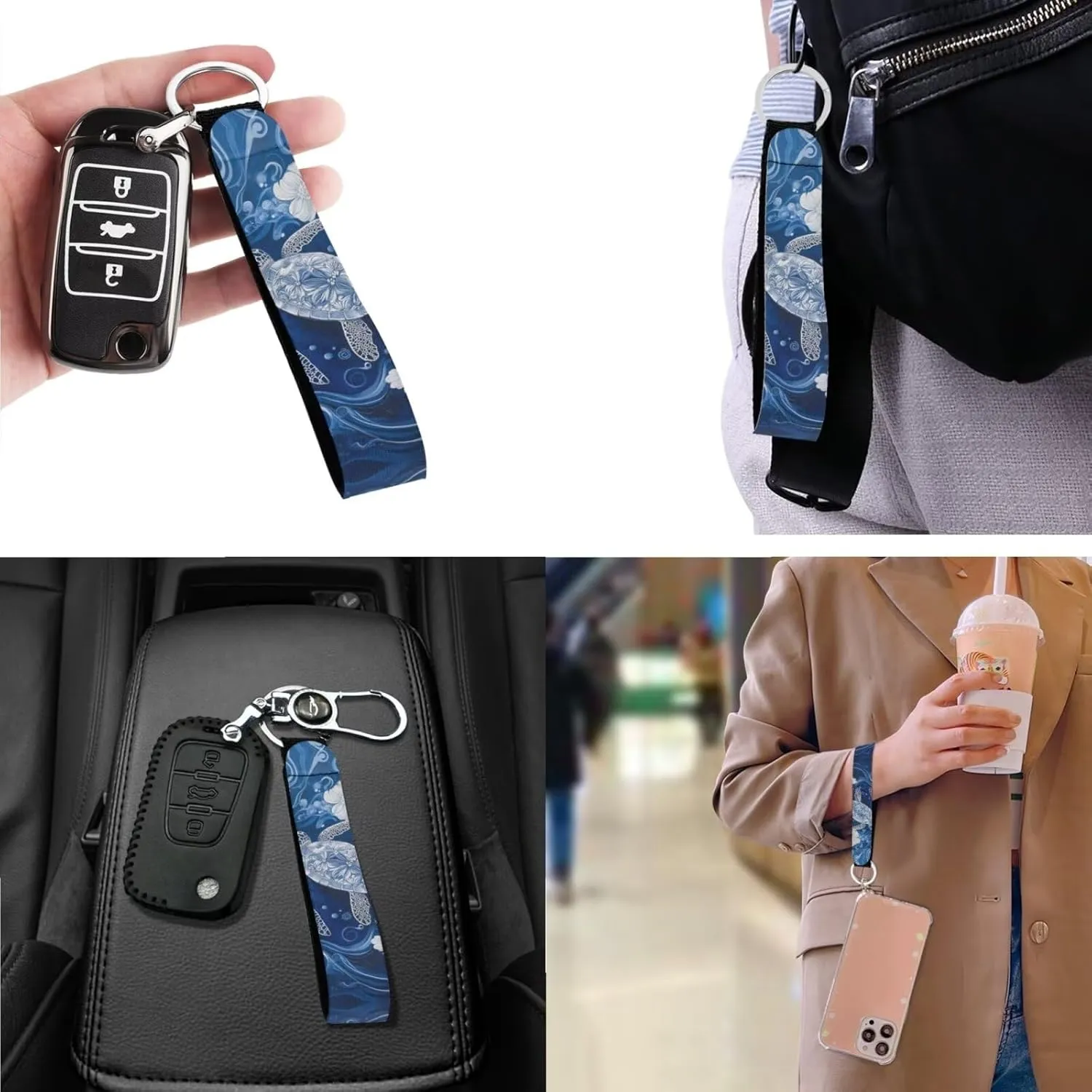 3Pcs Saddle Bags Set Shoulder Bag Satchel Bags for Women Purses for Women Key Holder