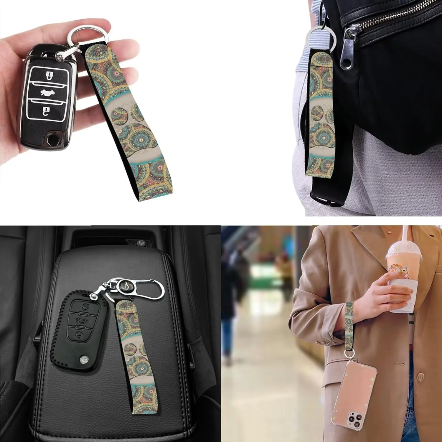 3Pcs Saddle Bags Set Shoulder Bag Satchel Bags for Women Purses for Women Key Holder