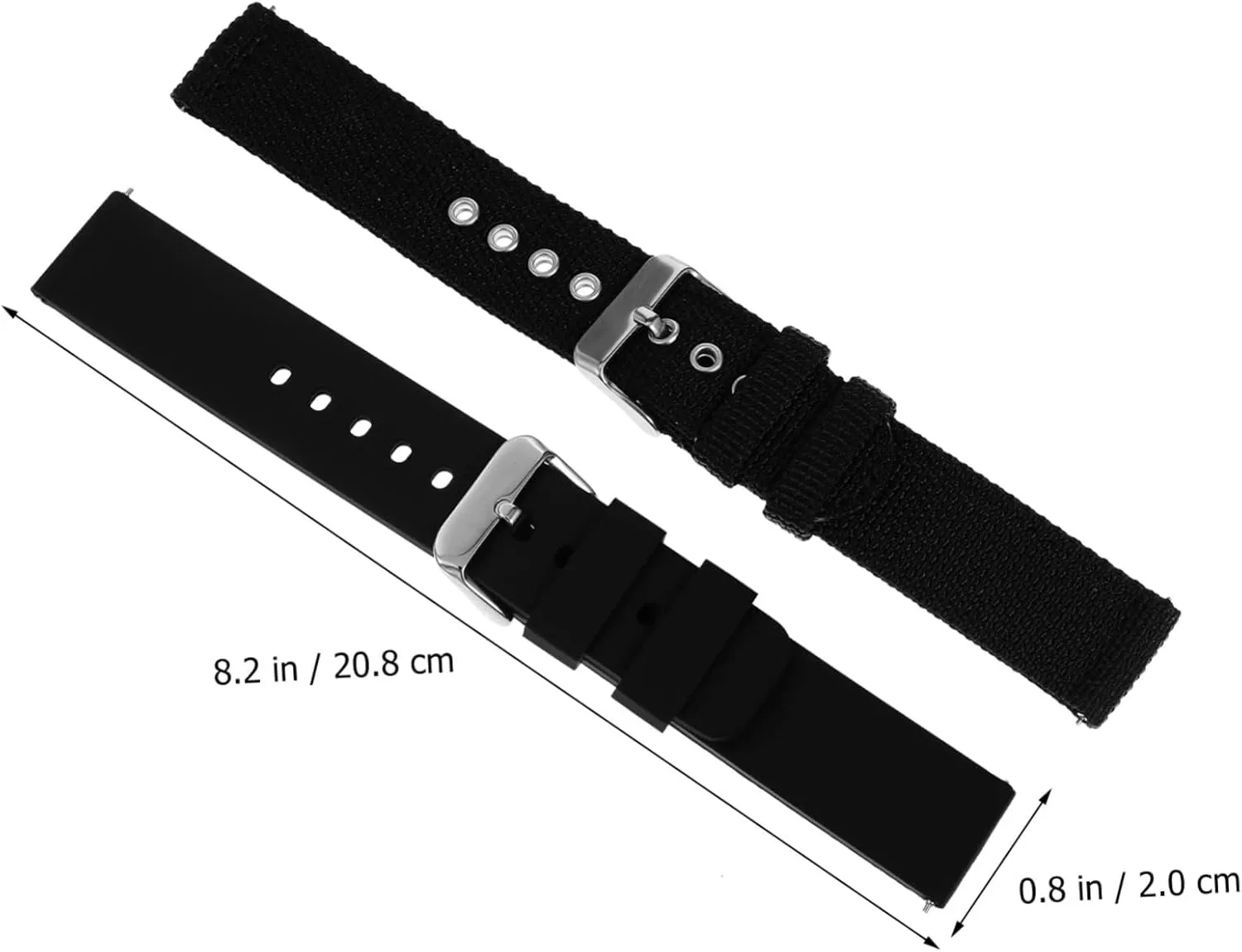 4 Pcs Strap Man Nylon and Silicone