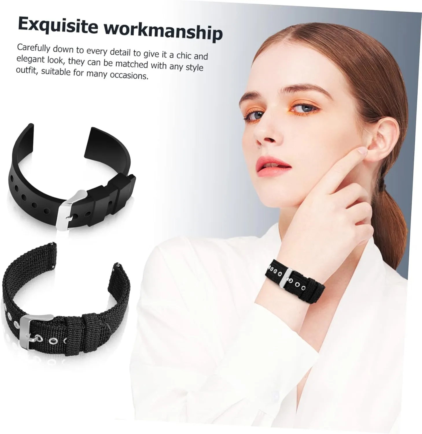 4 Pcs Strap Man Nylon and Silicone