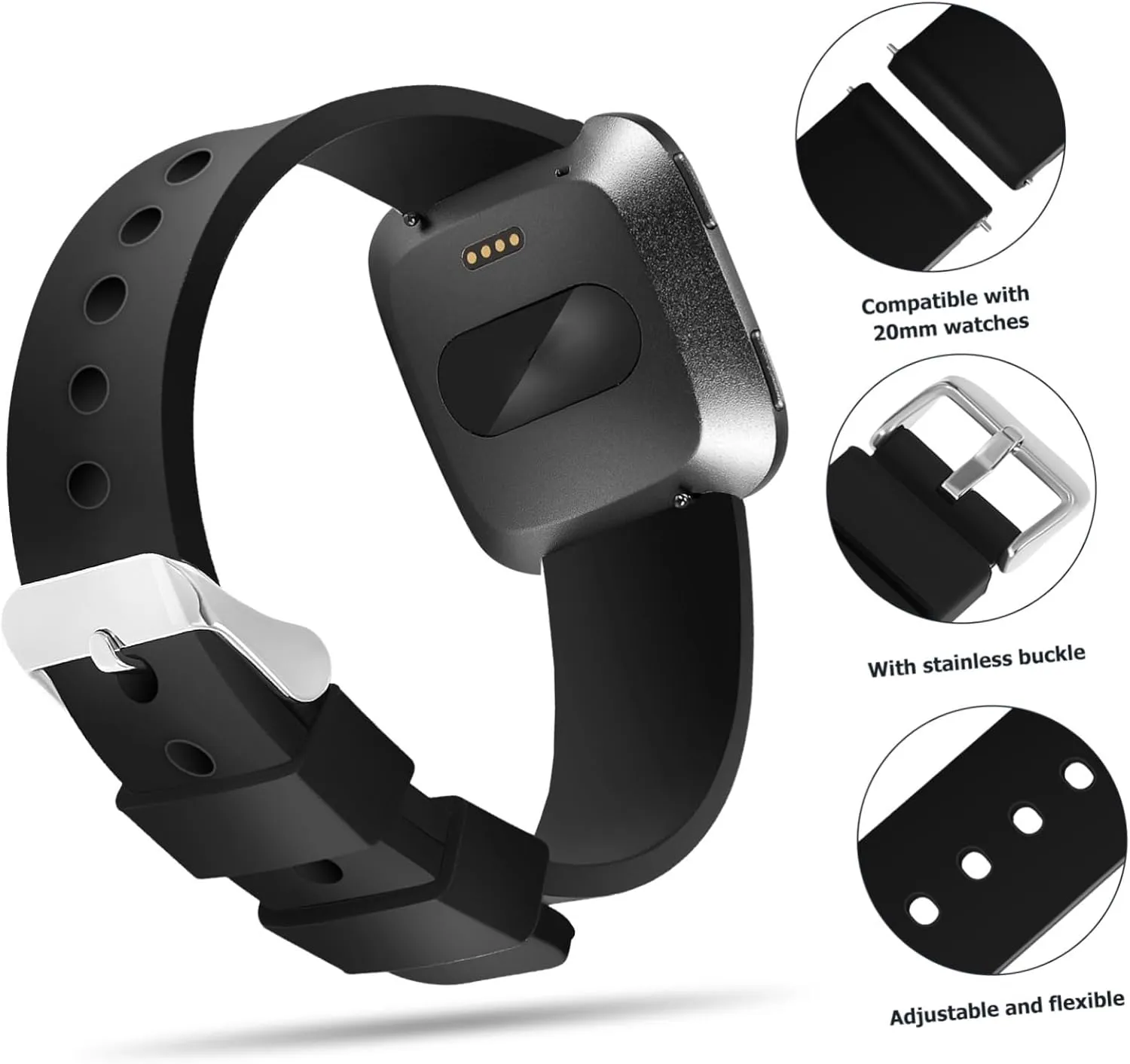 4 Pcs Strap Man Nylon and Silicone