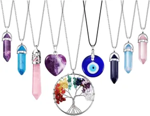 6-9 PCS Chain Necklace Egirl Men Male Emo Goth Chains Statement Lock Key 1-4 Layered Pendants Necklace for Women Teen Girls Boys Eboy Long Multilayer Chains Punk Choker Silver and Gold Set