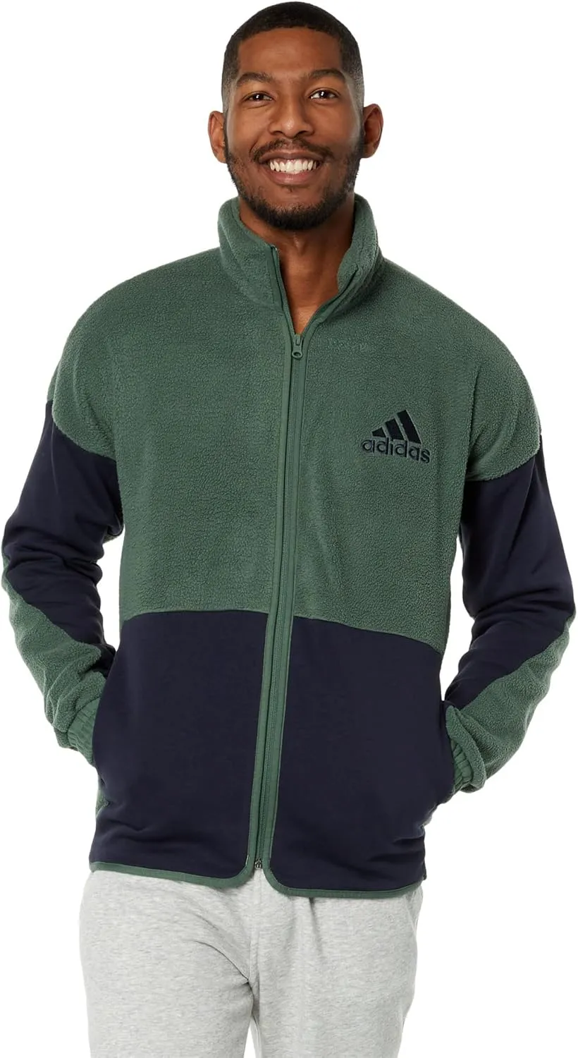adidas Color-Block Sherpafleece Track Jacket