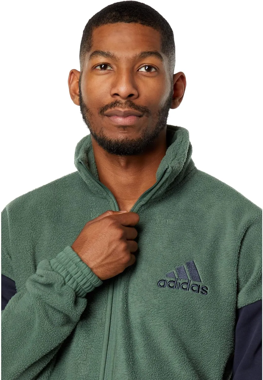 adidas Color-Block Sherpafleece Track Jacket