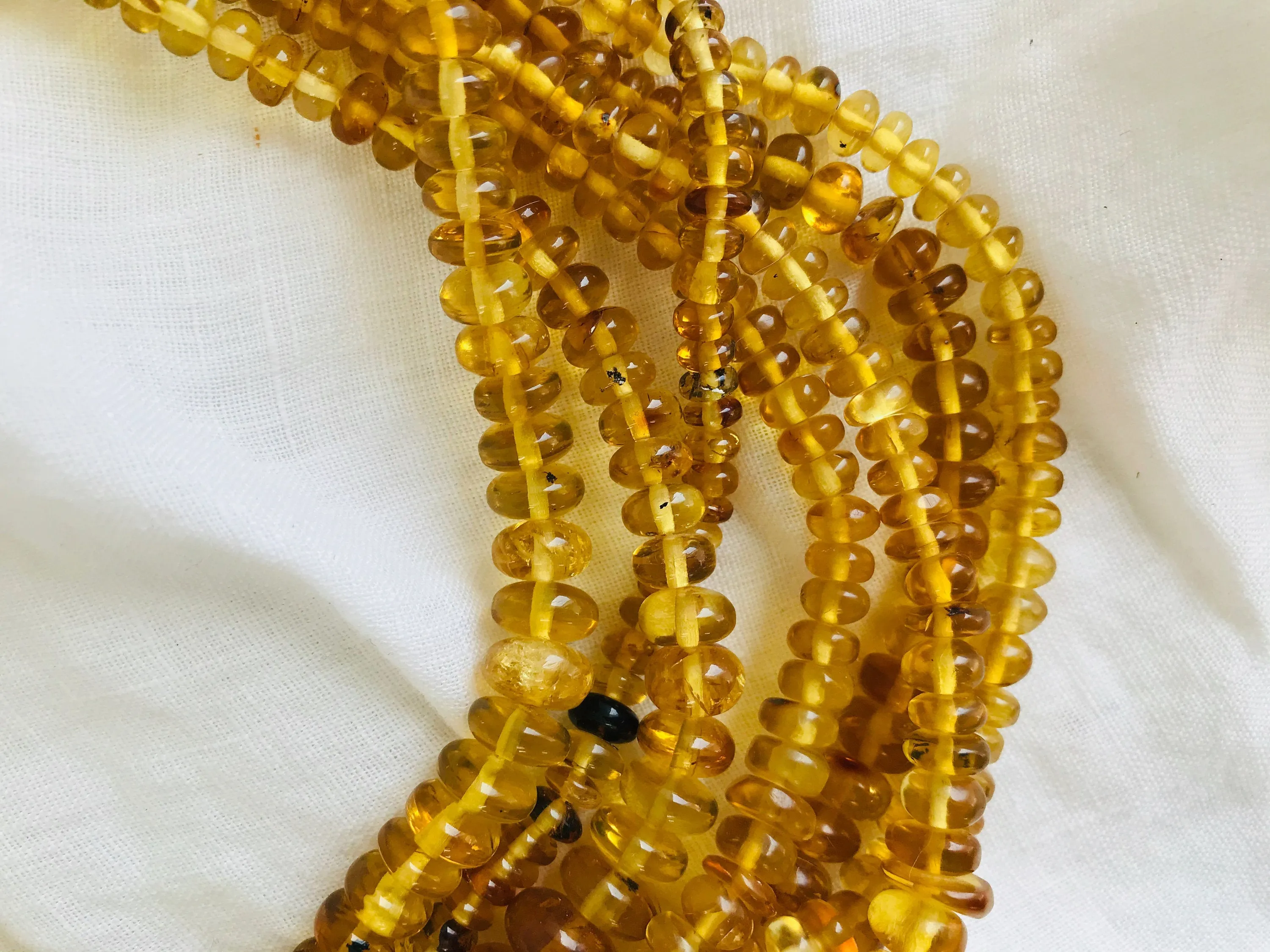 Amber Necklace. Multi Strand. Mexican Amber.