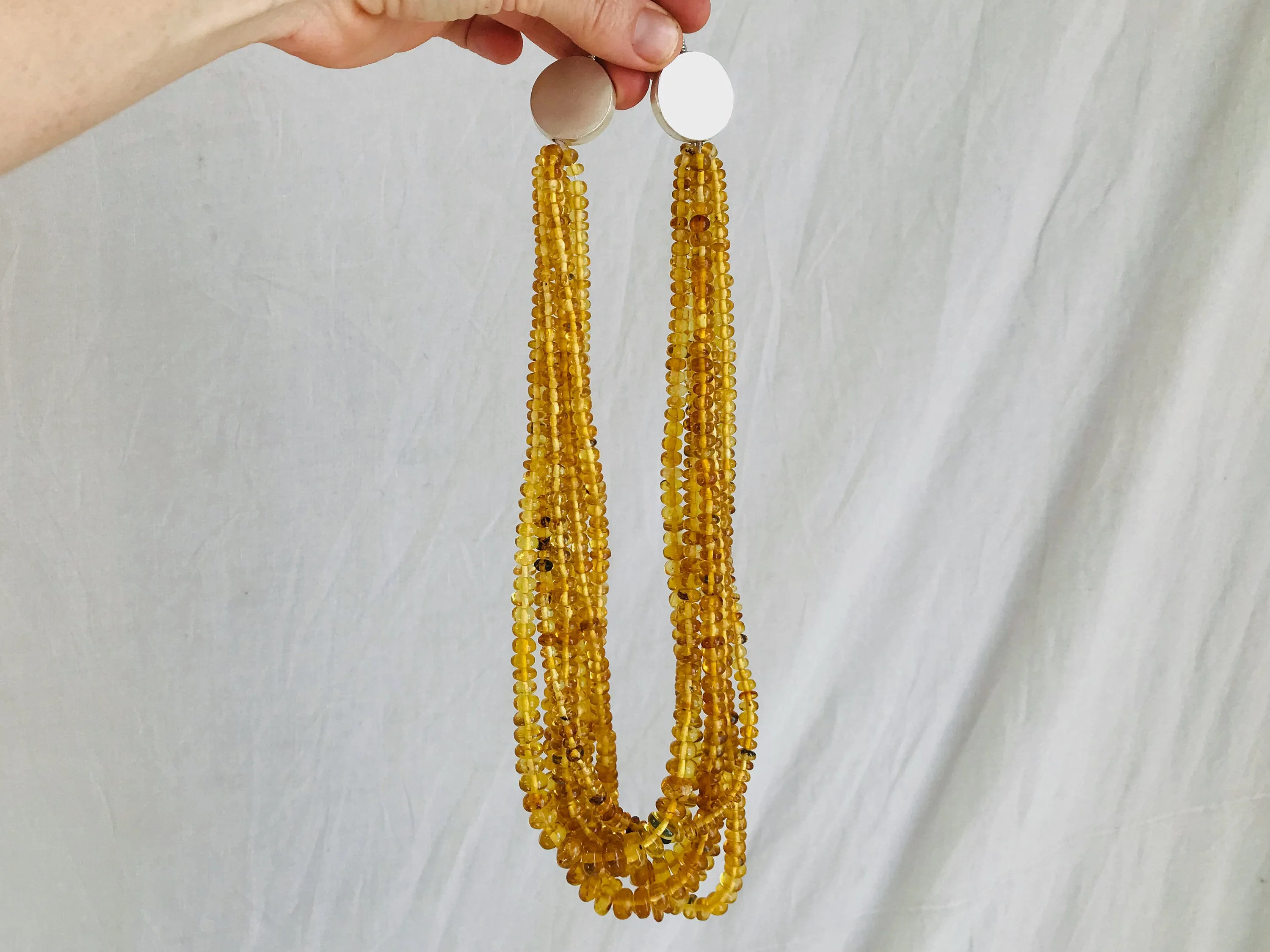Amber Necklace. Multi Strand. Mexican Amber.