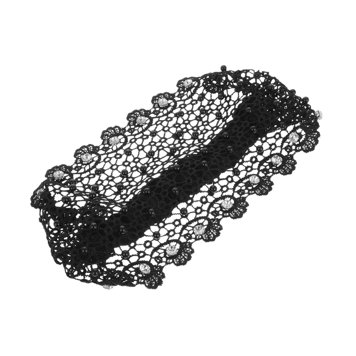 Beaupretty Women Headband Elastic Lace Headband for Sleeping Cover Gray Hair Bonnet for Curly Hair
