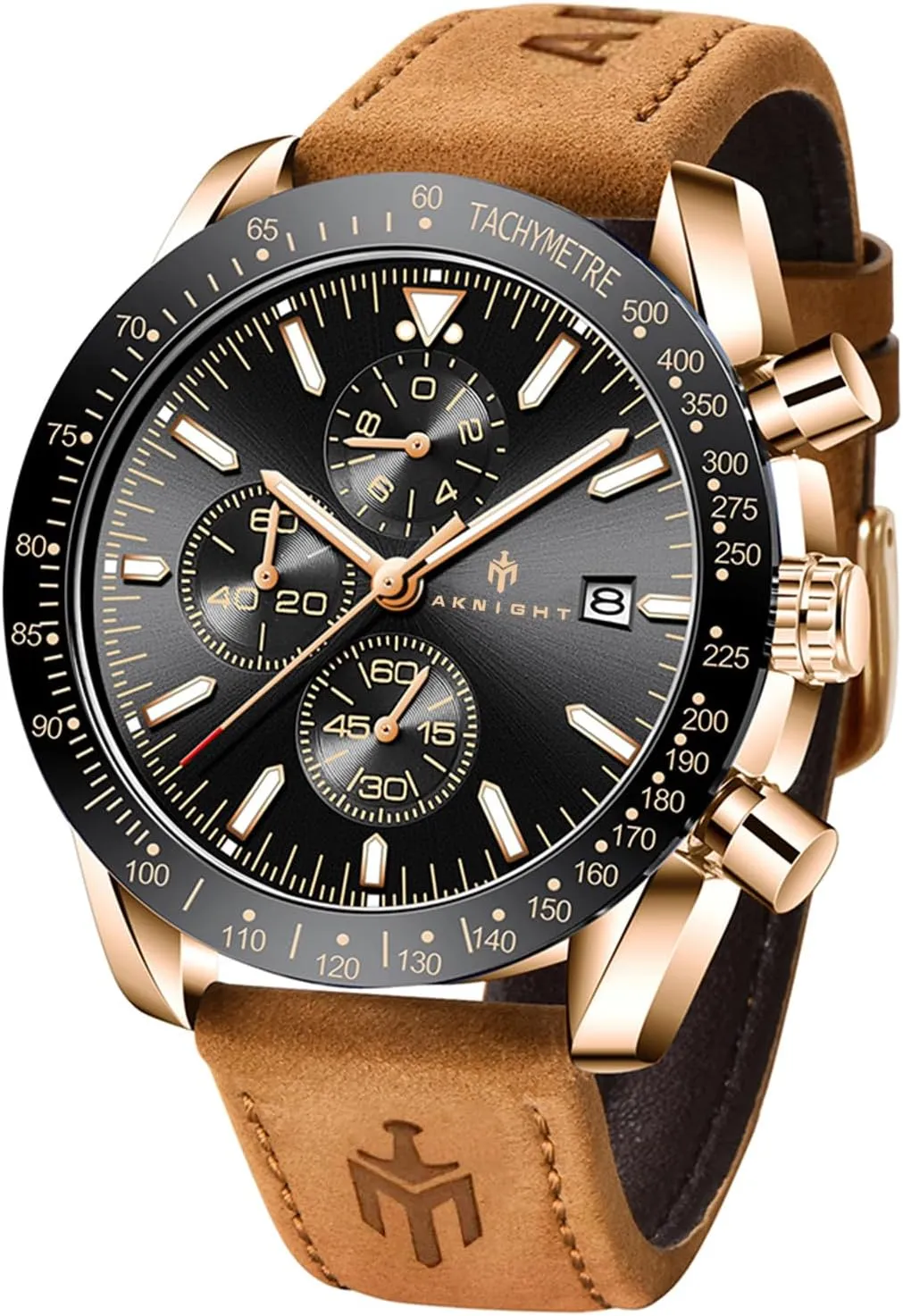 BENYAR - Stylish Wrist Watch for Men Silicone Strap Watches Quartz Movement, Waterproof and Scratch Resistant, Analog Chronograph Business Watch Mens Gift