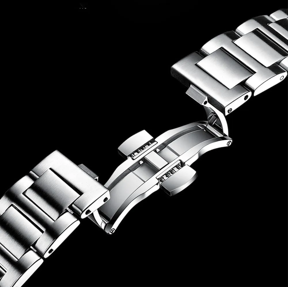 BESTKANG Men Quartz Movement WatchWaterproof Luminous Men's Watch, Stainless Steel Strap Business Watches