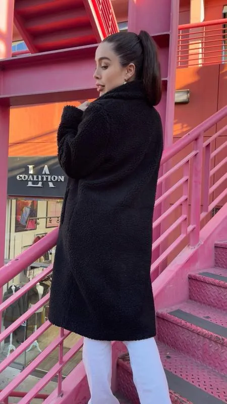 Black Teddy Coat