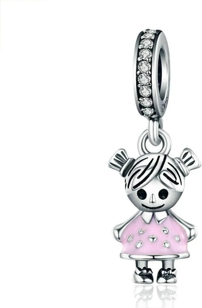 Boy Charm 925 Sterling Silver Child Charm Birthday Charm Anniversary Charm for Pandora Charm Bracelet