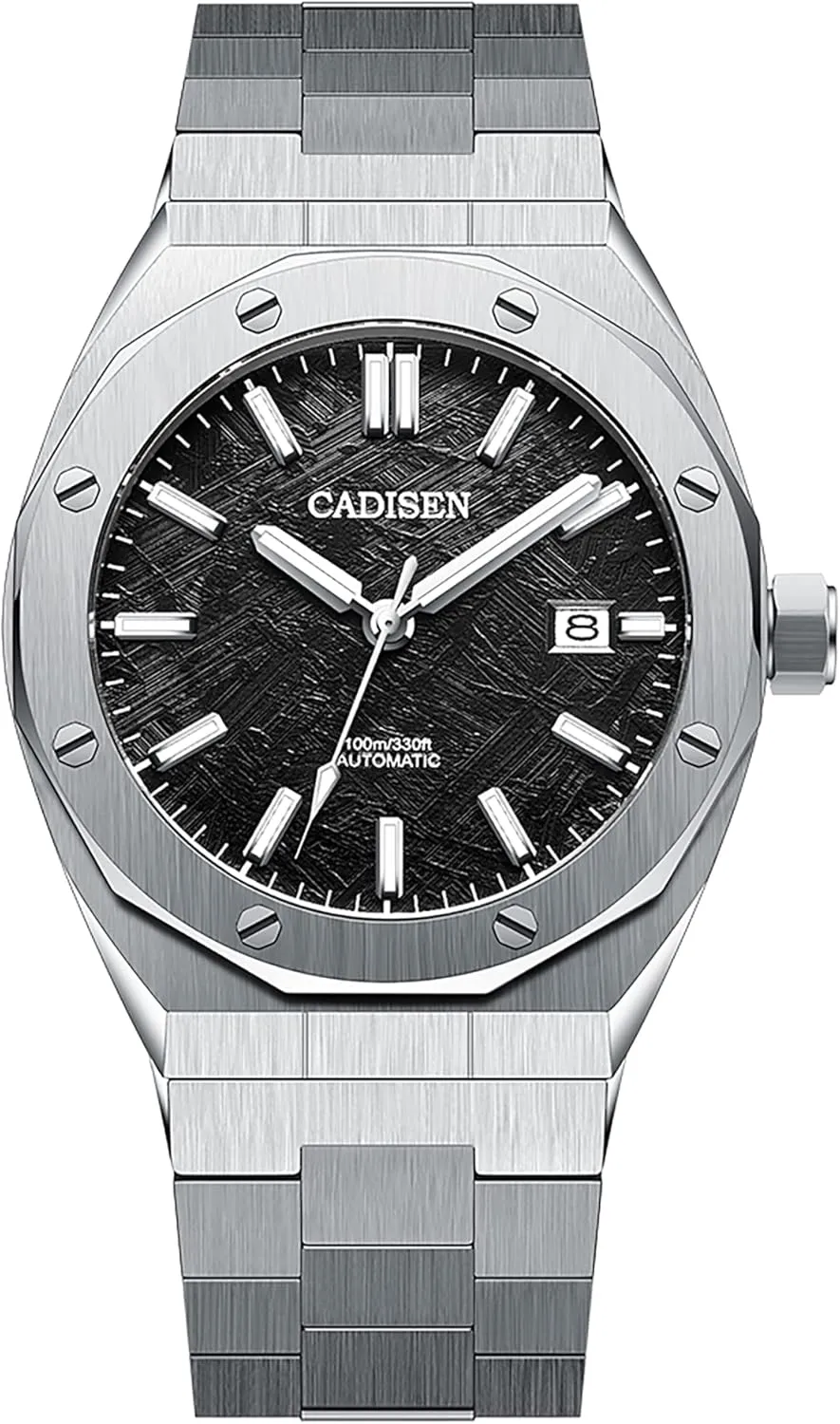 CADISEN Automatic Men's Mechanical Watch Waterproof Calendar Business Gentleman Man Style Steel Band Watches