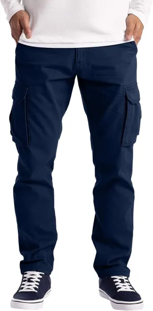 Cargo Pants for Men Big and Tall, Outdoor Trousers Mens Sweatpants with Zipper Fly Tapered Gym Running Workout Pants