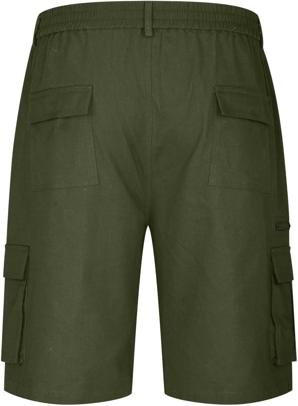 Cargo Shorts for Men 2025 Summer Trendy Elastic Waist Outdoor Hiking Shorts Big and Tall Bermuda Shorts with Pockets