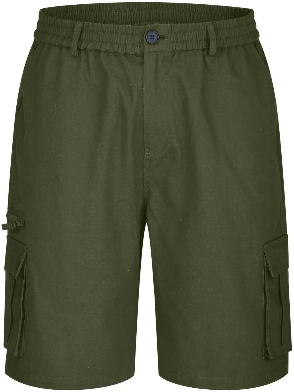 Cargo Shorts for Men 2025 Summer Trendy Elastic Waist Outdoor Hiking Shorts Big and Tall Bermuda Shorts with Pockets