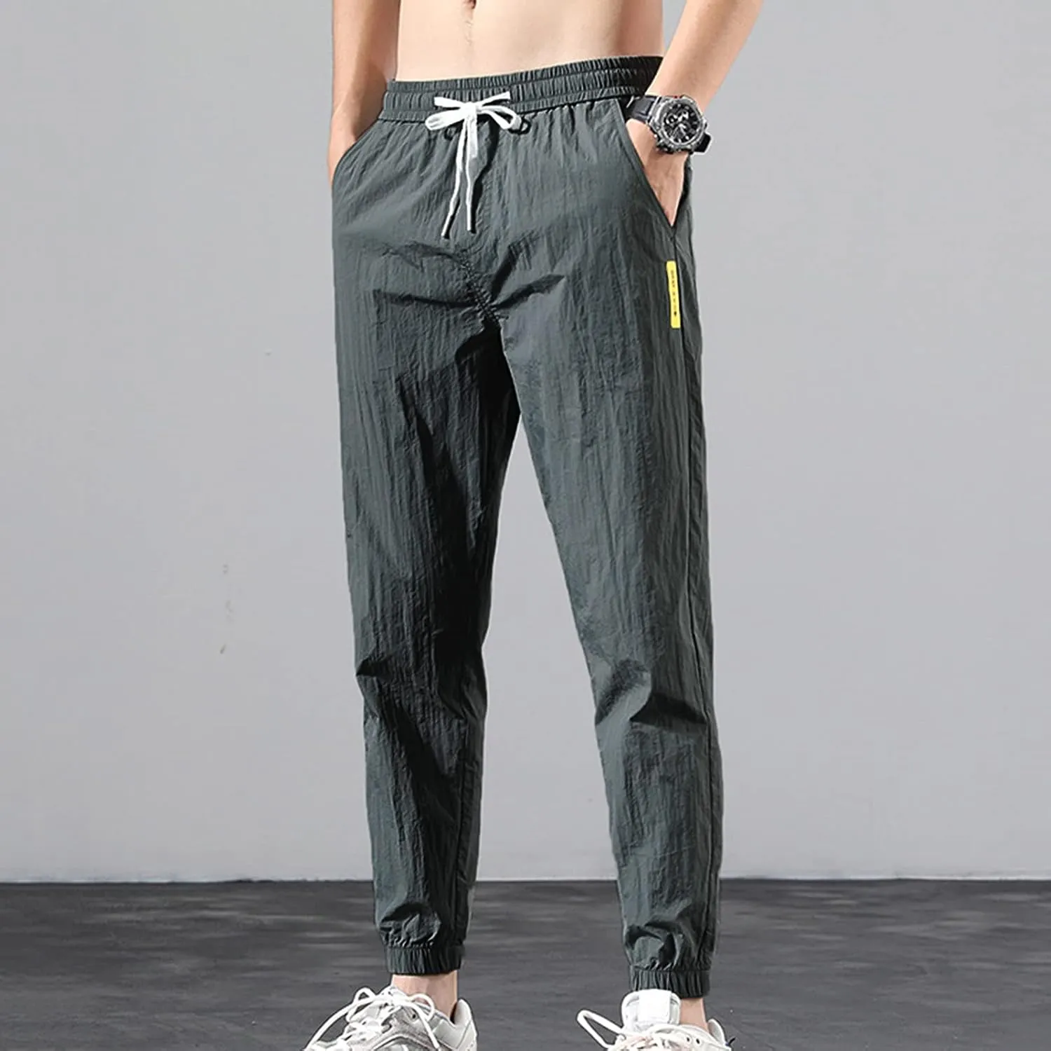 Cargo Sweatpants for Men Mens Lounge Pants Work Casual Jogger Sweatpants for Men Multi-Pocket Cargo Pants Drawstring