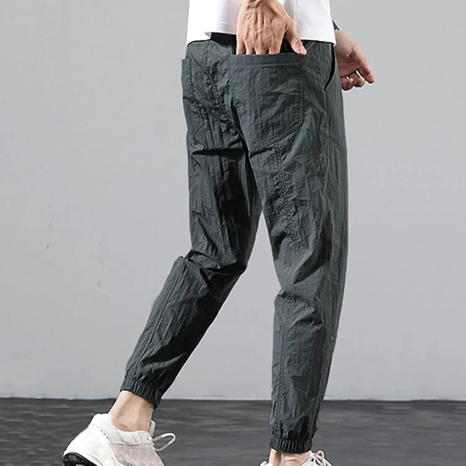 Cargo Sweatpants for Men Mens Lounge Pants Work Casual Jogger Sweatpants for Men Multi-Pocket Cargo Pants Drawstring