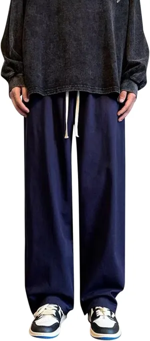 Cargo Trousers for Men and Tall Jogger Sweatpants Cargo Joggers for Men Stretch Relaxed Fit Elastic Waist Trousers