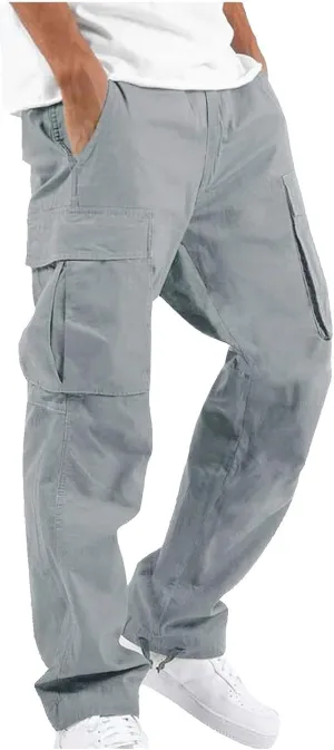 Cargo Trousers for Men Multi-Pocket Pants Tooling Men's Pants Golf Pants Men Stretch Men's Heavyweight Cargo Fleece