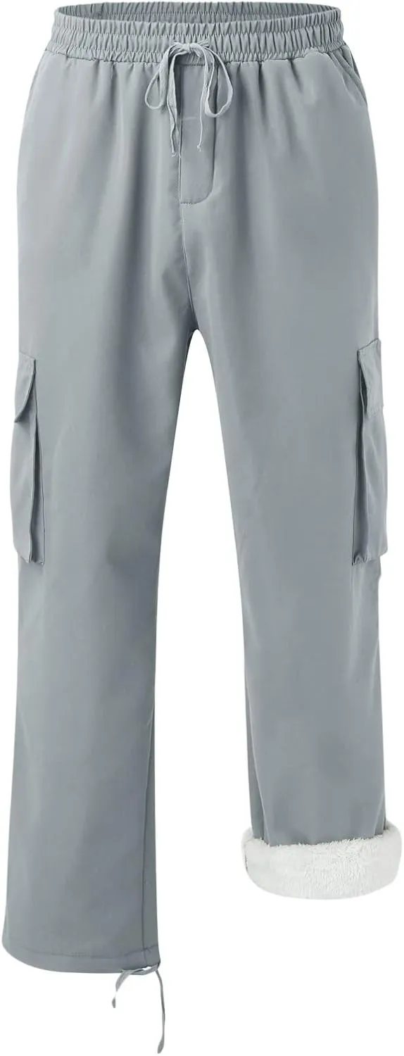 Cargo Trousers for Men Multi-Pocket Pants Tooling Men's Pants Golf Pants Men Stretch Men's Heavyweight Cargo Fleece