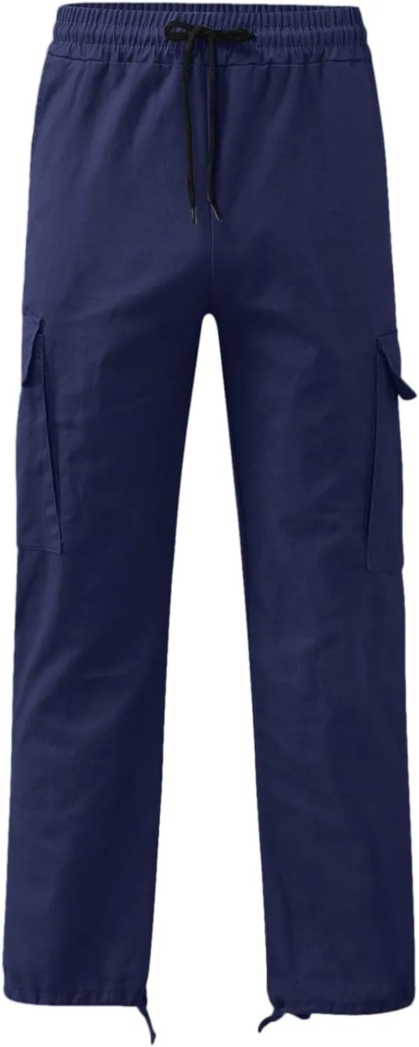 Cargo Trousers for Men Pocket Winter Sweat Pants Athletic Pants for Men Cargo Fleece Sweatpants with Pockets Cargo