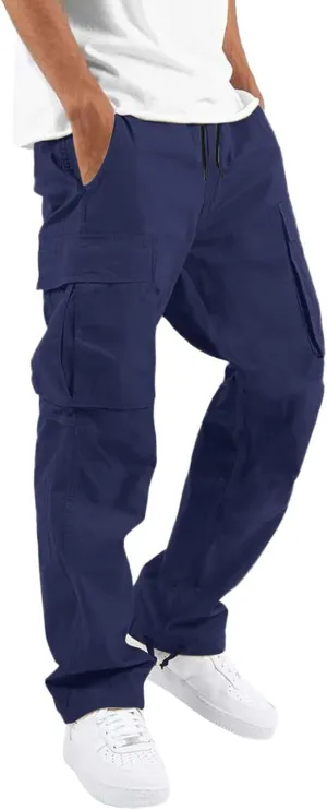 Cargo Trousers for Men Pocket Winter Sweat Pants Athletic Pants for Men Cargo Fleece Sweatpants with Pockets Cargo