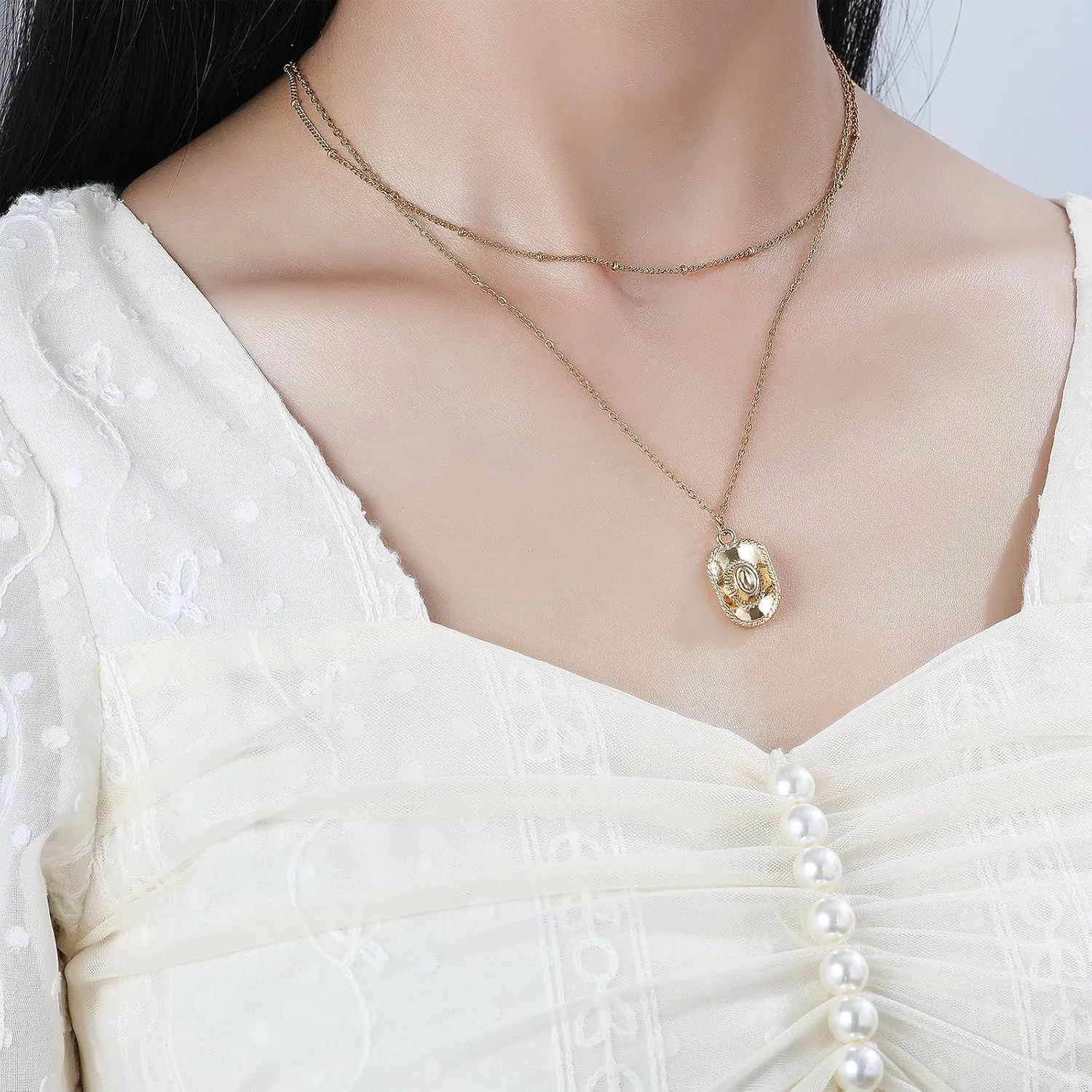Coastal Cowgirl Charm Necklace Choker Gold Shell Starfish Beach Charm Necklace Trendy Jewelry for Women