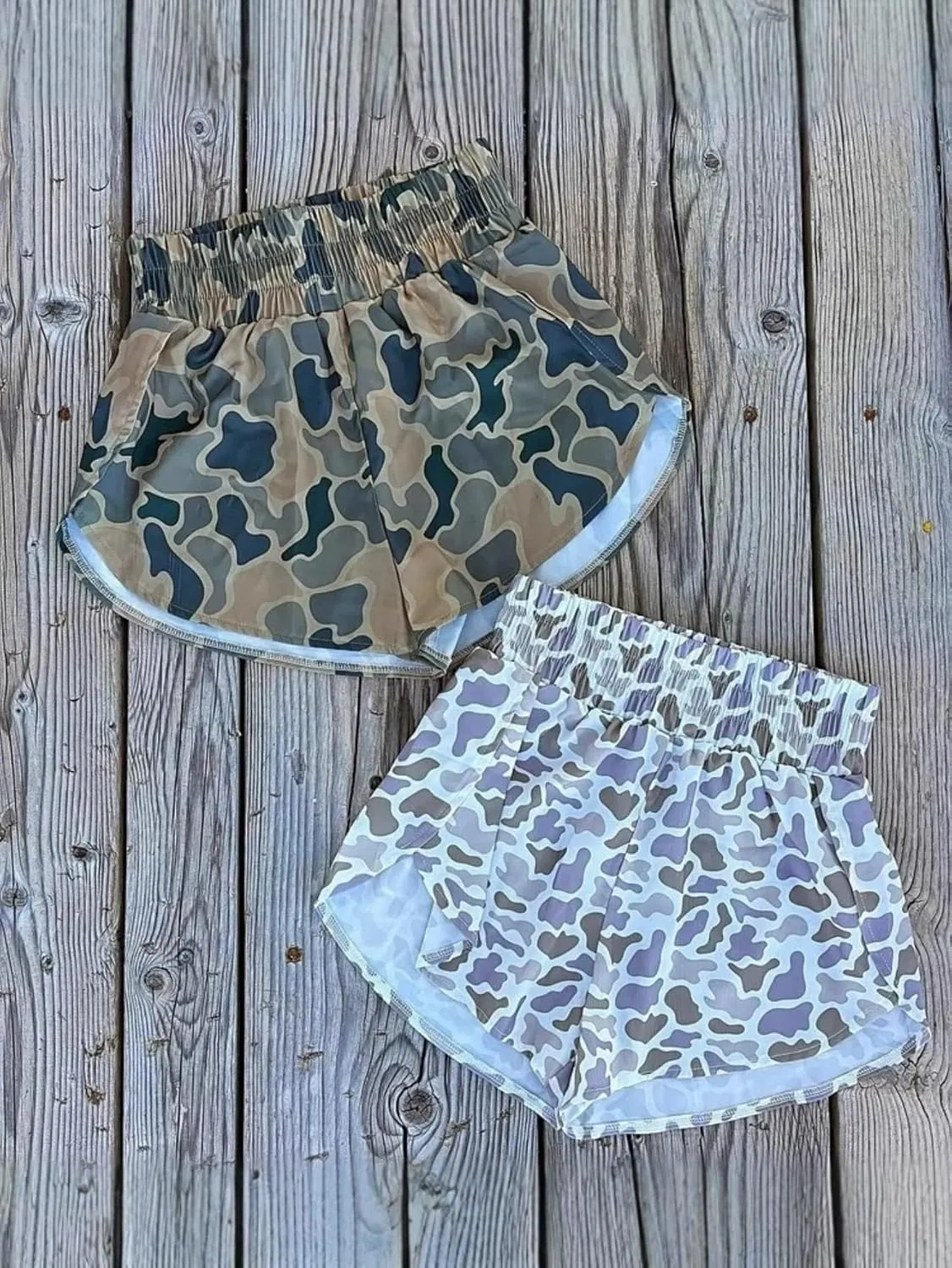 Colorful Camo Boxer Shorts Women Summer Graphic Print Cute Shorts 2025 Trendy