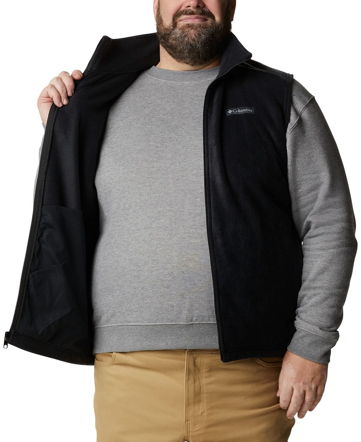 Columbia Men's Steens Mountain Vest for Big and Tall Men, Black