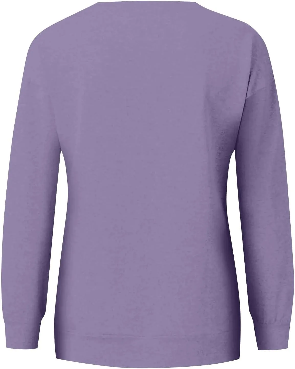 Crewneck Sweatshirts Women Lightweight Loose Fit Long Sleeve Pullover Cute Y2k Fall Tunic Sweatshirts with Pocket