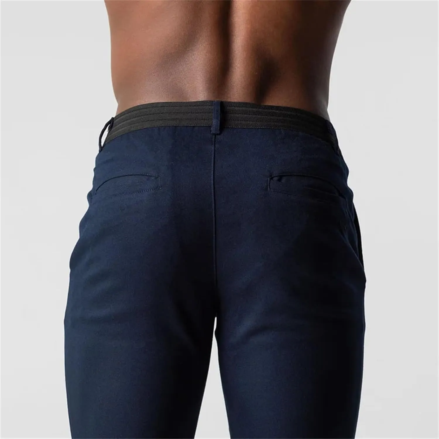 CRNTCEM Mens Slim Fit Suit Pants Casual Golf Pants Tapered Leg Chino Flat Front Dress Trousers Buisness Work Formal Trousers