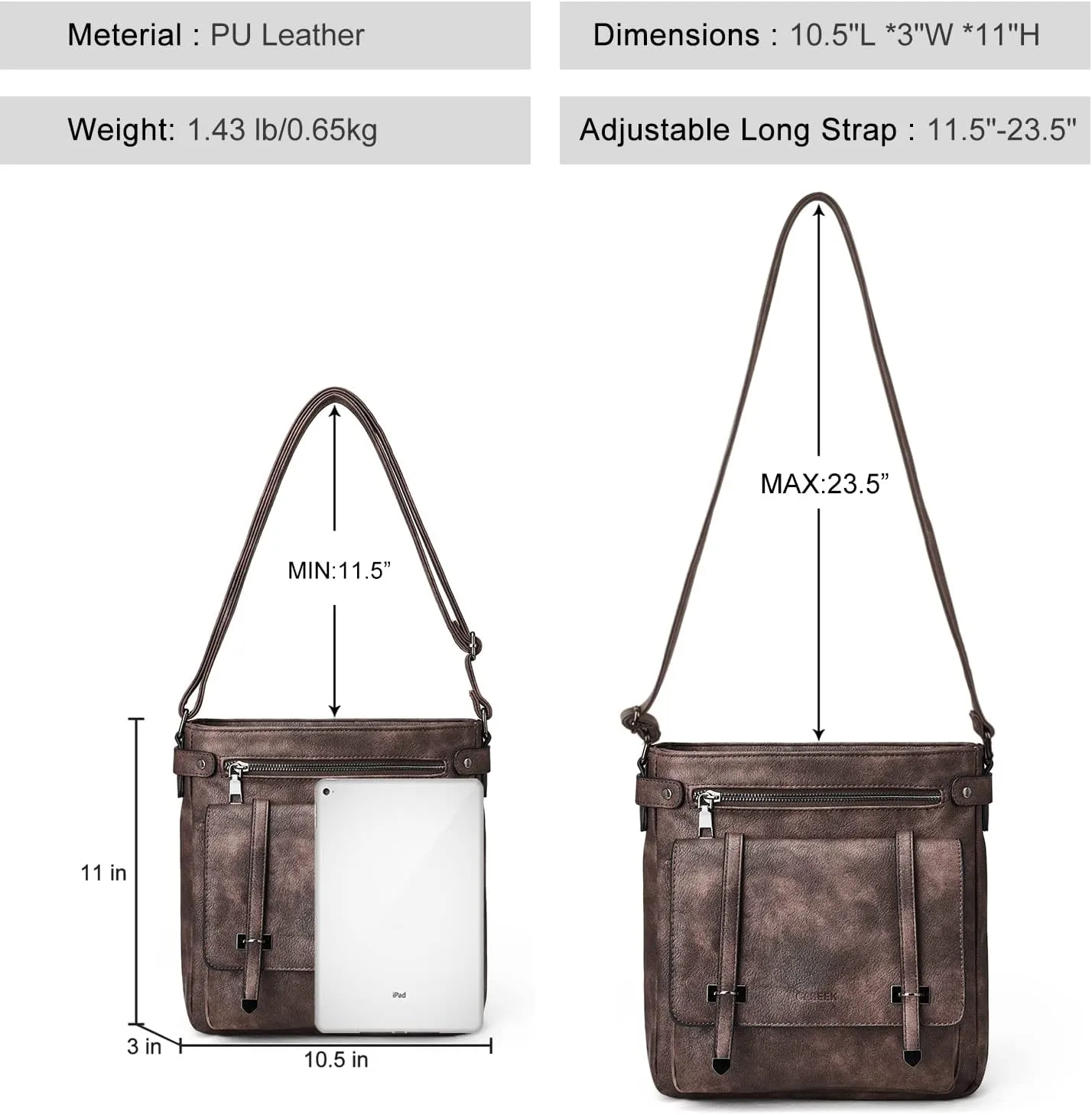 Crossbody Bags for Women Leather Purses: Fashion Women's Shoulder Handbags Medium Size Travel Ladies Cross Body Bag