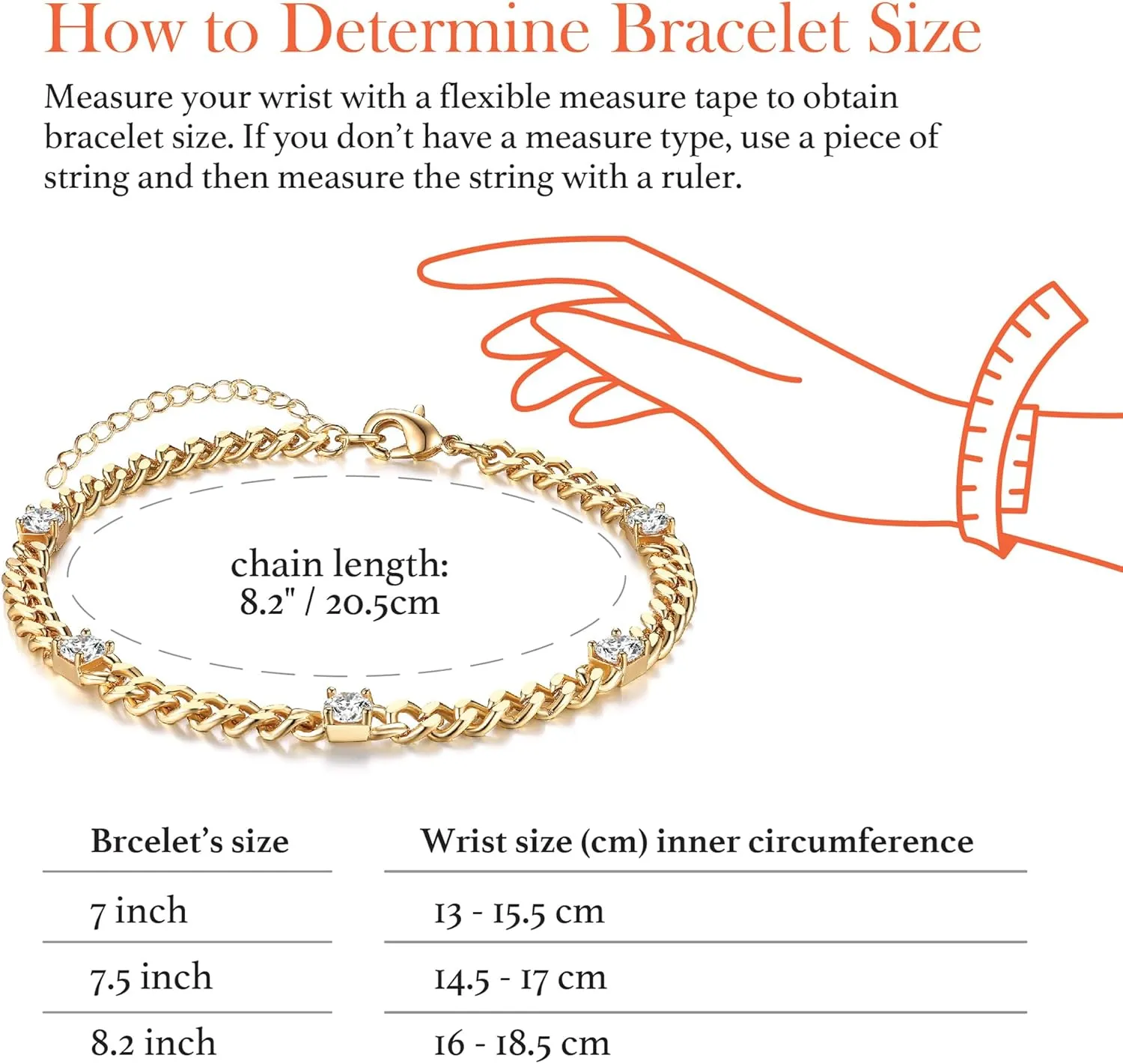 Cuban Chain 5pcs Cubic Zirconia Gold Bracelets for Women 14K Real Gold Plated Sparkle Simulated Diamond Curb Cable Link Infinity Bracelets Trendy Dainty Gold Bracelet for Men Women Friends