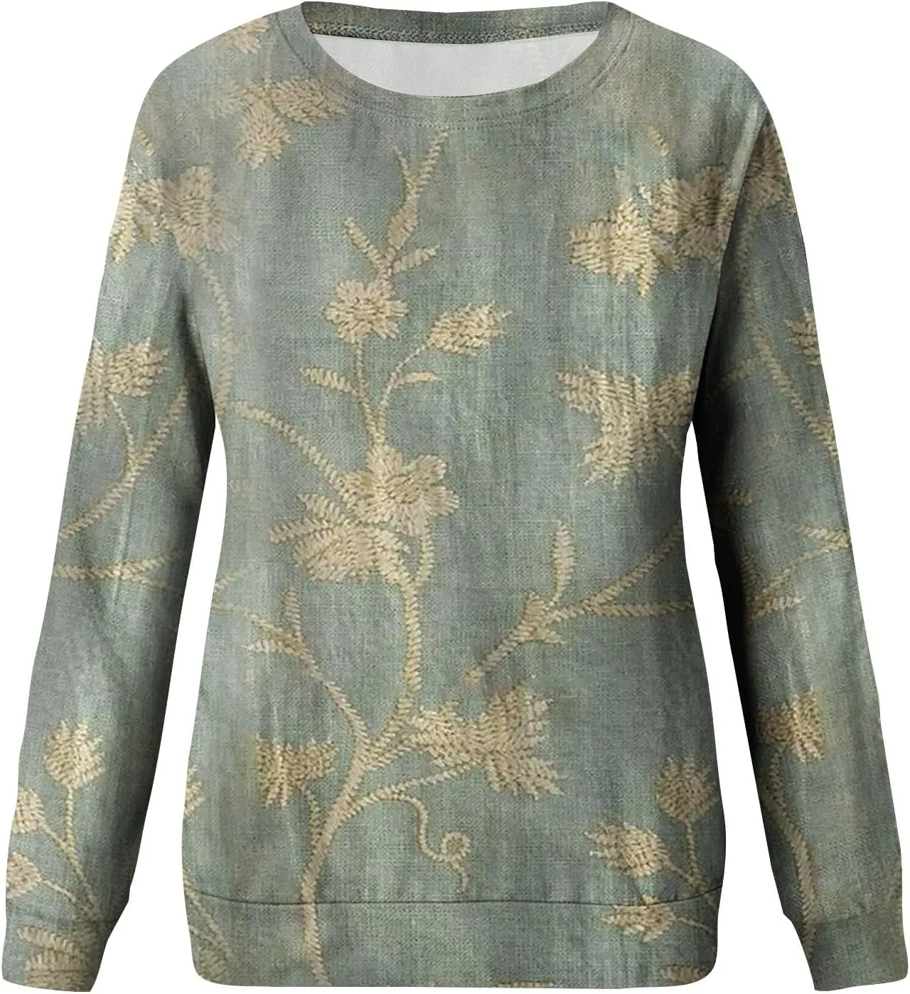 Cute Sweatshirts For Women Fall Pullover Sweater Tops Comfy Sweatshirts Printed Travel Outfits