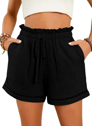 Dokotoo Womens Casual Shorts High Waisted 2025 Fashion Beach Cruise Shorts Cute Comfy Summer Shorts with 2 Pockets S-XL