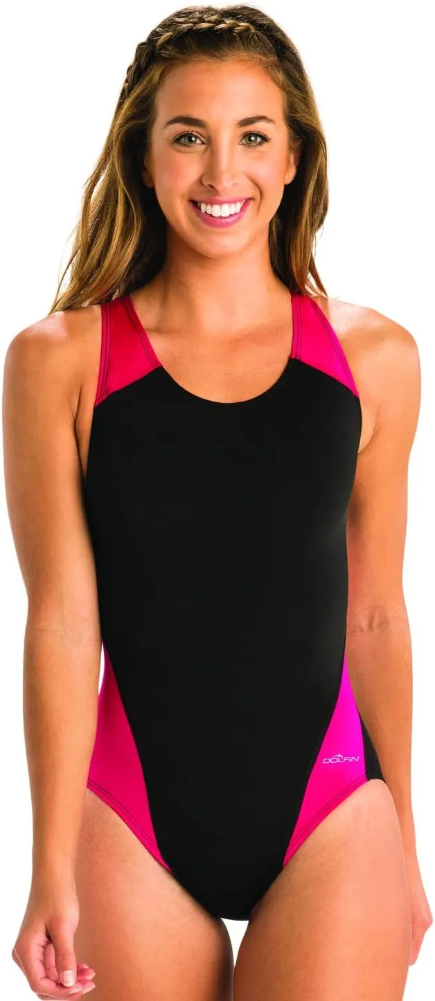Dolfin Women's Color Block Panel Performance Back