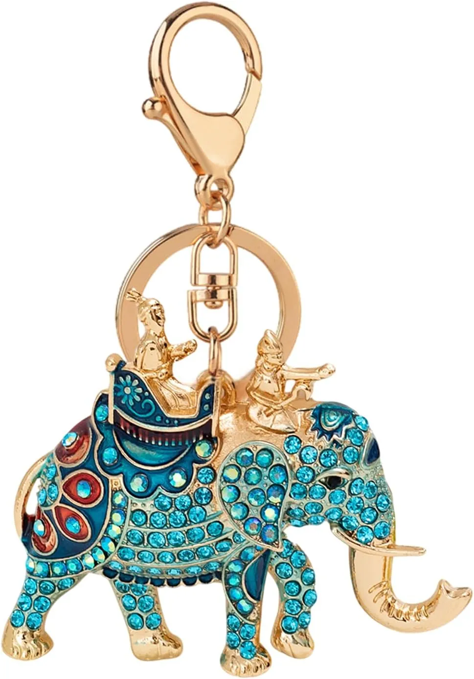 Elephant Keychain - Sparkling Rhinestone Charm for Women - Stylish Women Bag Keychain Purse Charm