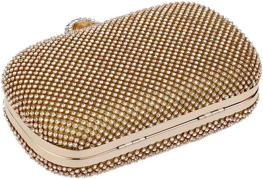 Evening Clutch Bags Diamond-Studded Evening Bag with Chain Shoulder Bag Women's Handbags Evening Bag for Wedding(E)