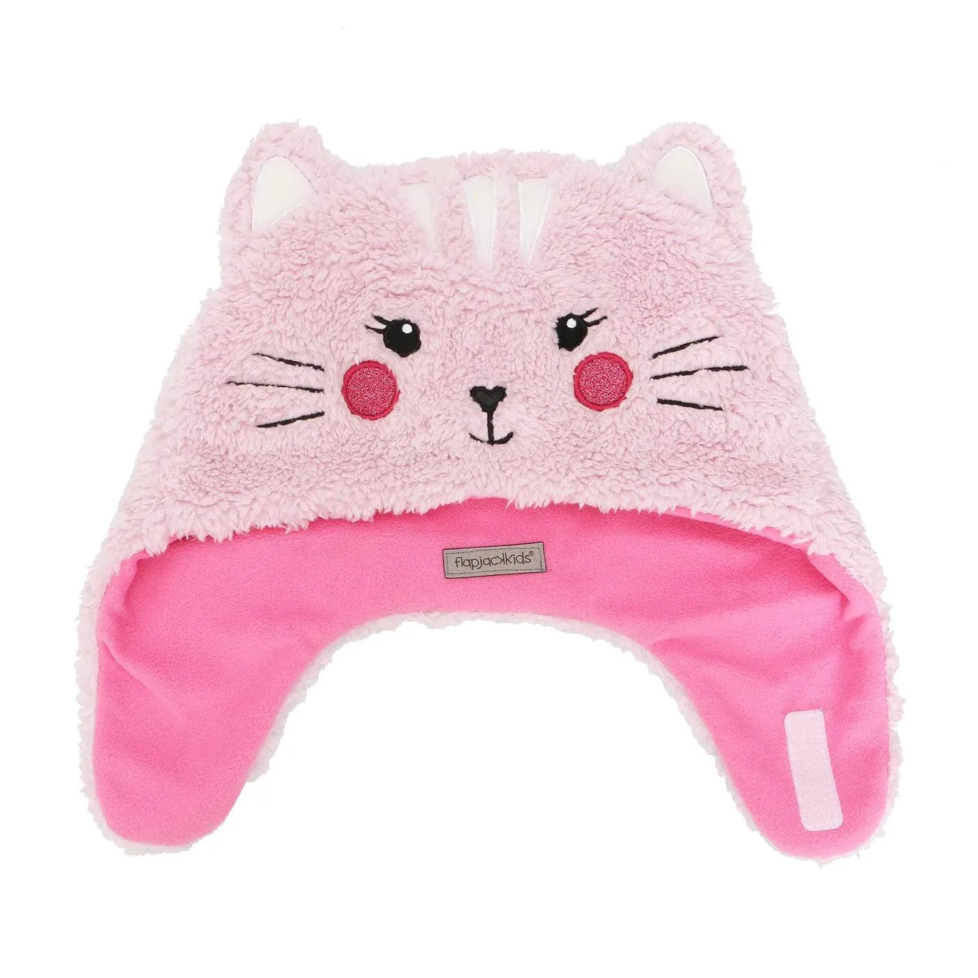 Flapjack Kids Reversible Sherpa Hat - Cat/Superhero