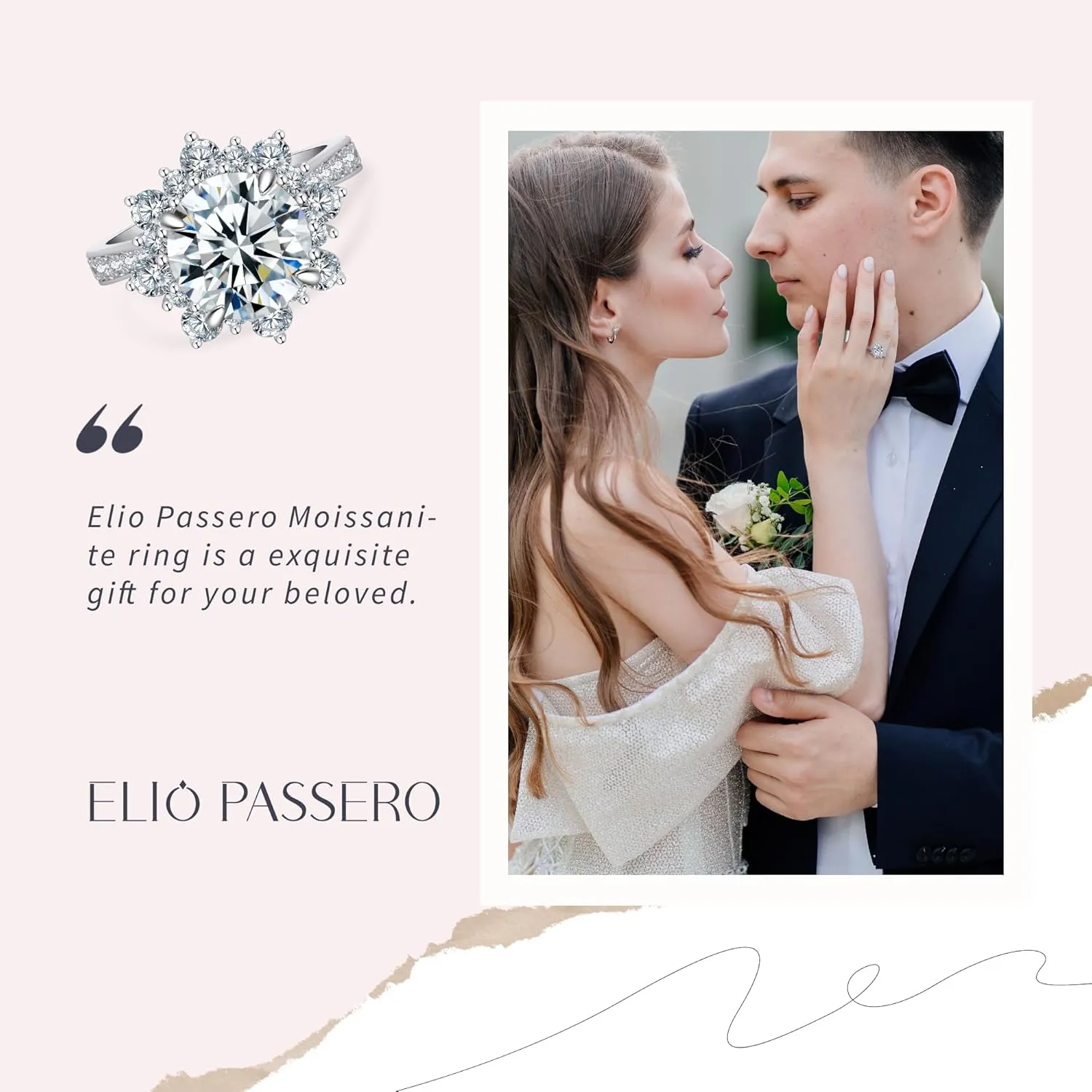 Flower Moissanite Engagement Rings for Women.Women's 925 Sterling Silver Big Flower Shaped Engagement Moissanite Ring,D Color VVS1 Wedding Bands Moissanite Halo Rings 0.5/1.5/2/3CT