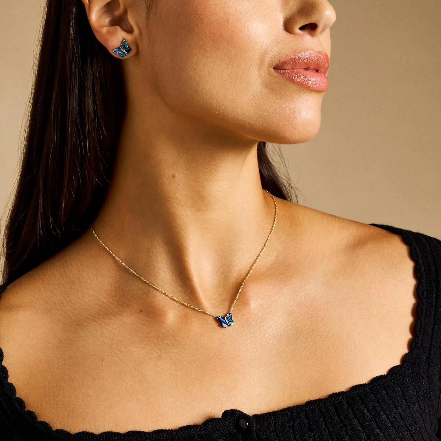 Fossil Women's Gold-Tone Stainless Steel Pendant Chain Necklace for Women