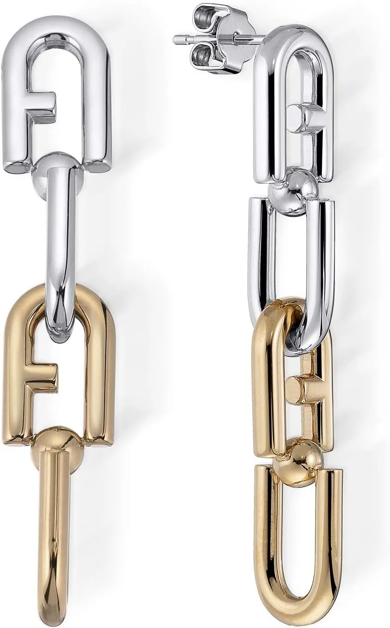 FURLA CHAINED LOGO Women's Earrings (Model: FJ0924ETUVD)