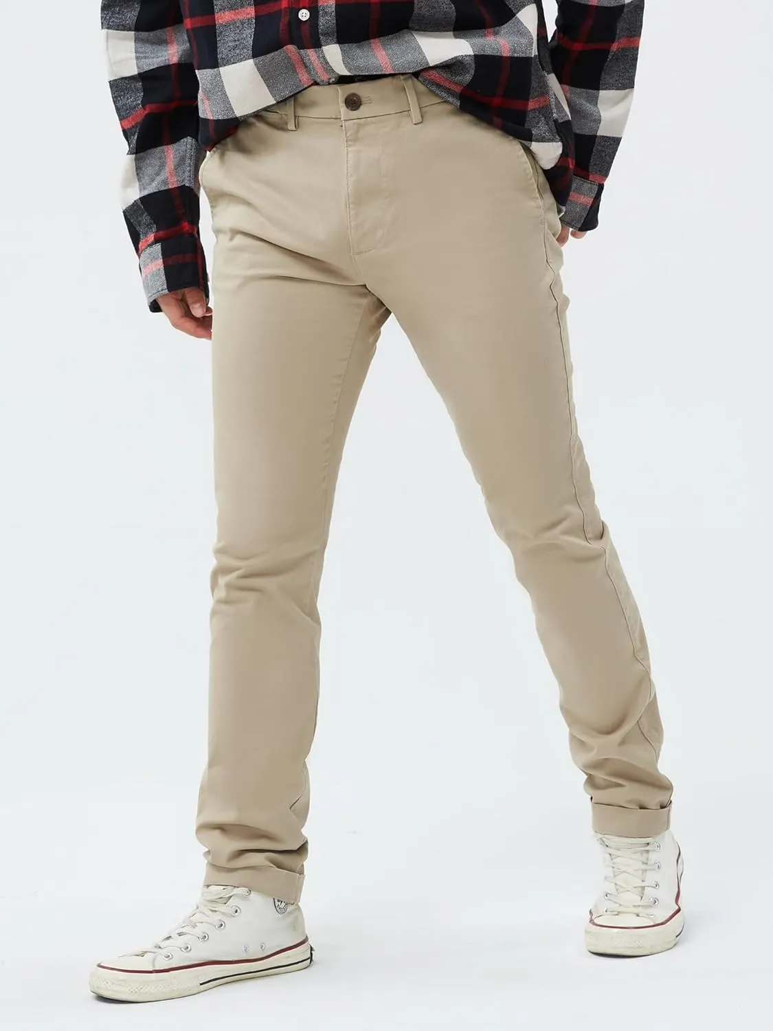 GAP Men's Essential Skinny Fit Khaki Chino Pants