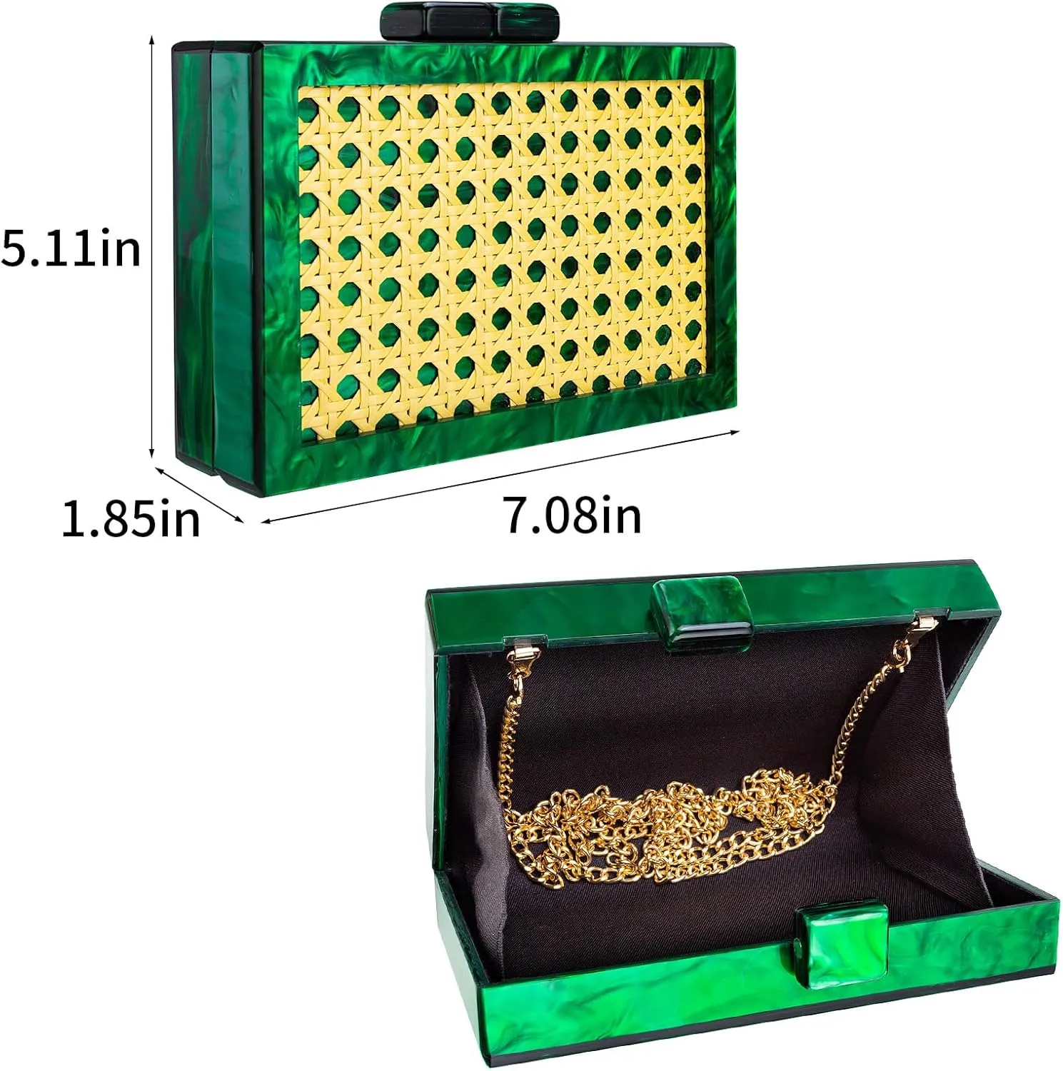 Gets Acrylic Clutch Purses for Women with Marbling Purses and Handbags Elegant Banquet Evening Crossbody Bag
