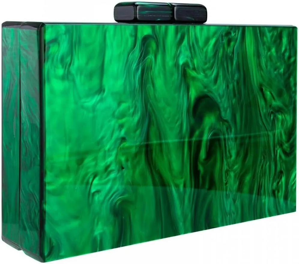 Gets Acrylic Clutch Purses for Women with Marbling Purses and Handbags Elegant Banquet Evening Crossbody Bag