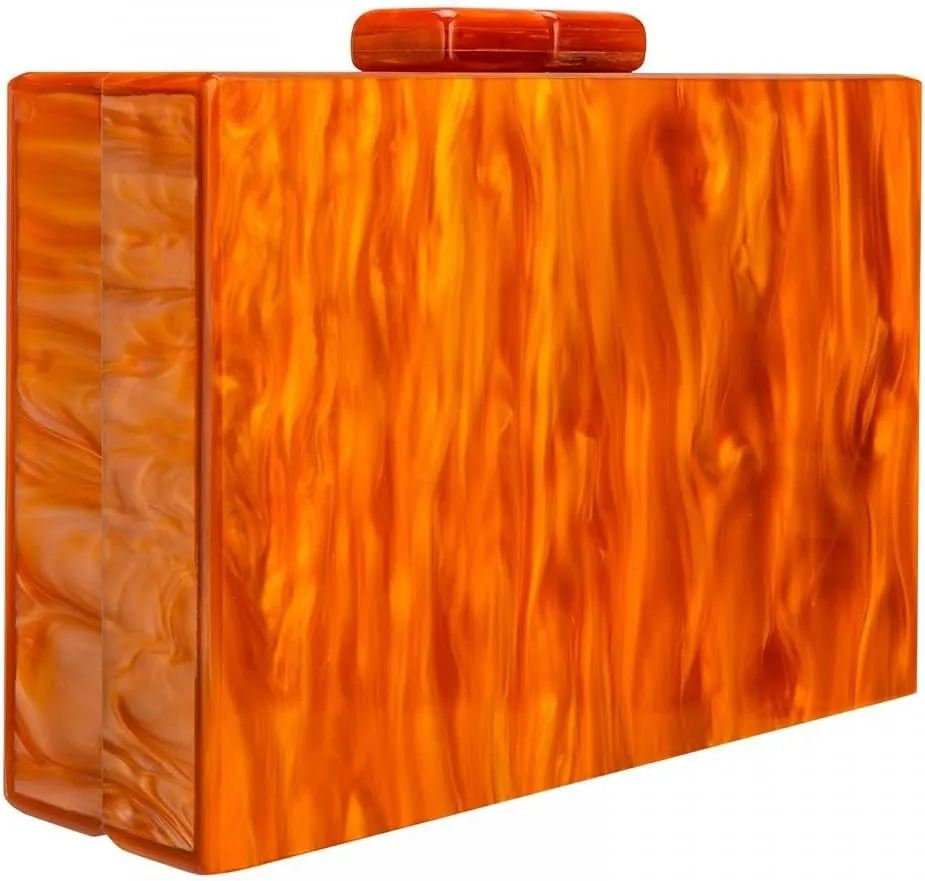 Gets Acrylic Clutch Purses for Women with Marbling Purses and Handbags Elegant Banquet Evening Crossbody Bag