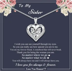 Gifts for Mom Daughter Heart Necklace I Love You Gifts for Wife Girlfriend Gold Infinity Necklace Birthday Gift Ideas Anniversary Valentines Mothers Day Christmas Gift Jewelry